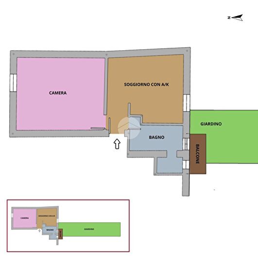 Appartamento bilocale in vendita in Via Fortebraccio, Roma