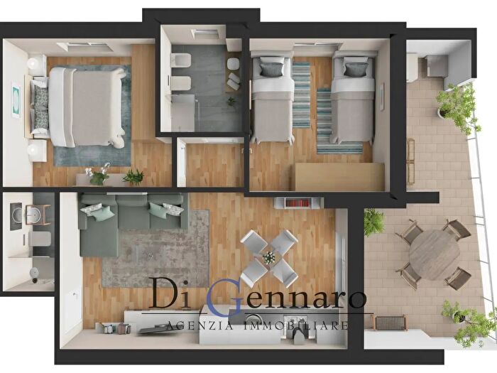 Appartamento trilocale in vendita in Via Leonardo da Vinci Snc, Tortoreto