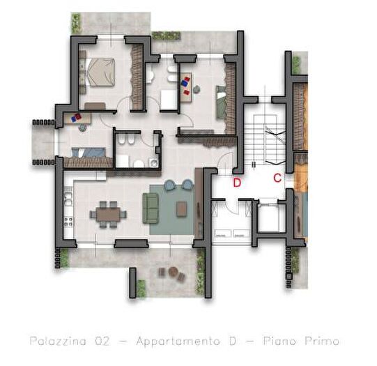 Appartamento con 5 locali in vendita in Via Antonio Stoppani, Locate Varesino