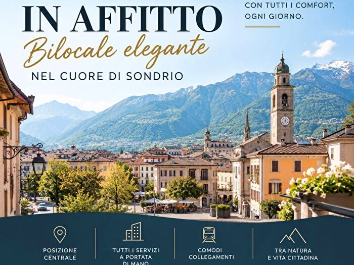 Appartamento bilocale in affitto in Piazza Camillo Benso di Cavour, Centro, Sondrio
