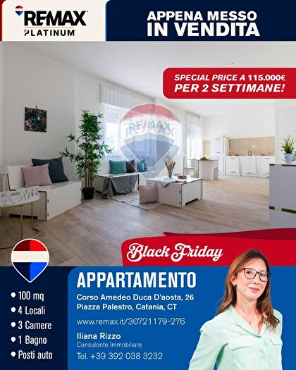 Appartamento quadrilocale in vendita in Corso Amedeo Duca dAosta, Catania