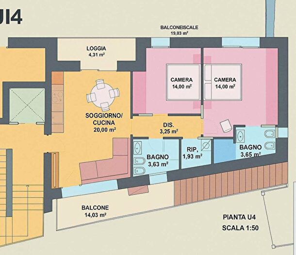 Appartamento trilocale in vendita in Rimini