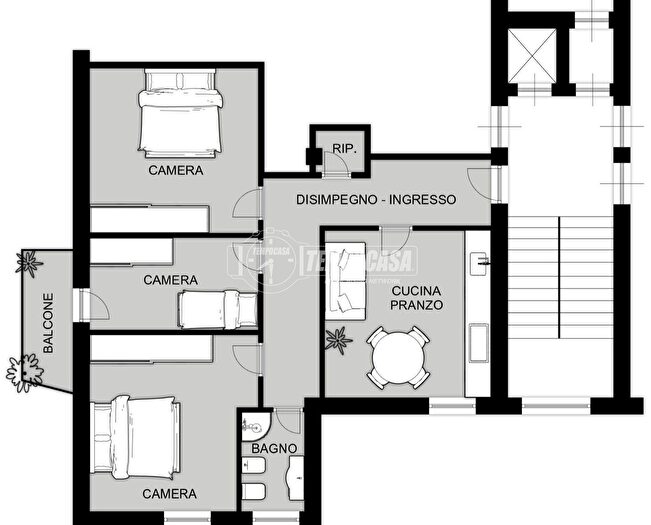 Appartamento trilocale in vendita in Sassari