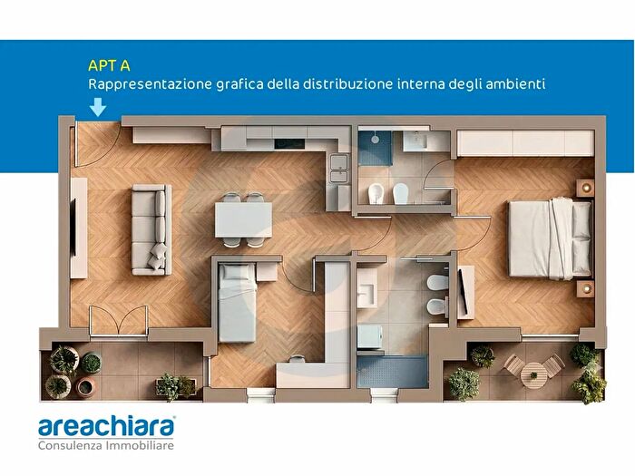 Appartamento trilocale in vendita in Traversa De Gemmis, Bari