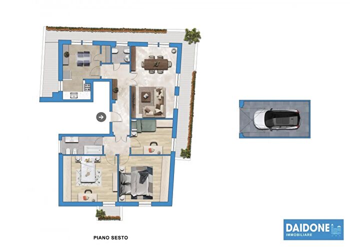 Appartamento con 5 locali in vendita in Via Redi, Livorno