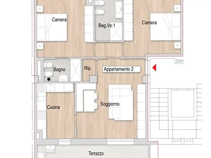 Appartamento quadrilocale in vendita in Prato