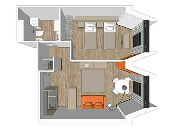 Appartamento monolocale in affitto in Via Ippolito Nievo, Sempione, Milano