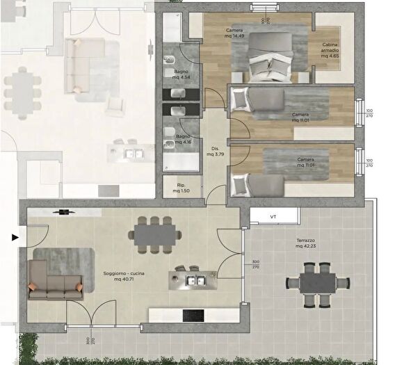 Appartamento quadrilocale in vendita in Rimini