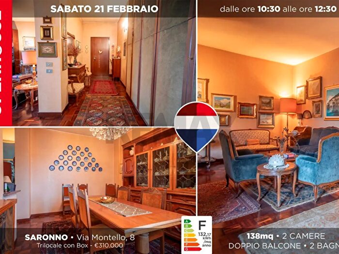 Appartamento trilocale in vendita in Via Montello, Saronno