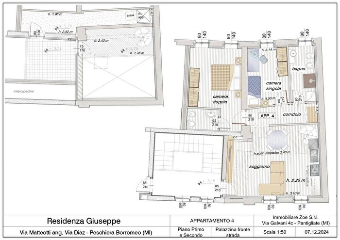 Appartamento quadrilocale in vendita in Via Armando Diaz Peschiera Borromeo, Peschiera Borromeo