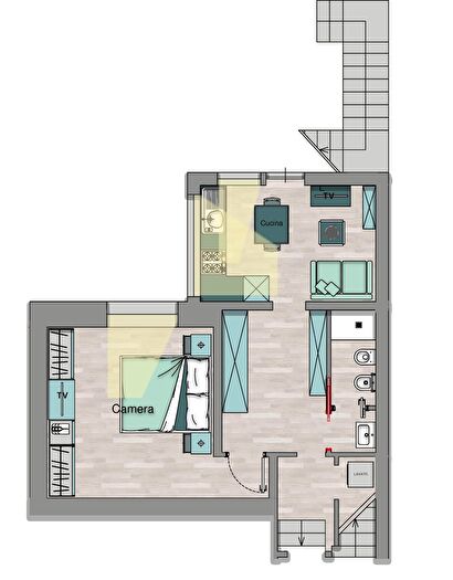 Appartamento bilocale in vendita in Via Diaz Snc, Fermo