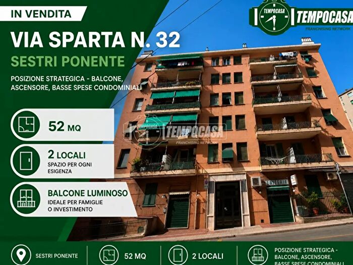 Appartamento bilocale in vendita in Via Sparta, Genova