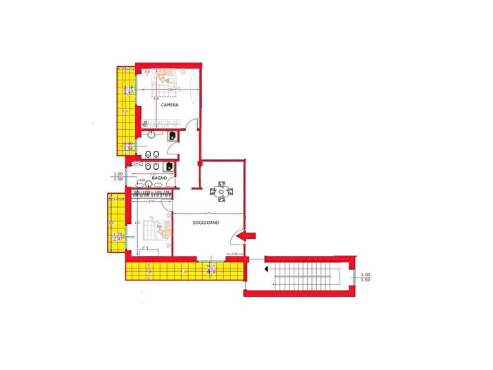 Appartamento trilocale in vendita in Via Montegrappa, Carugate