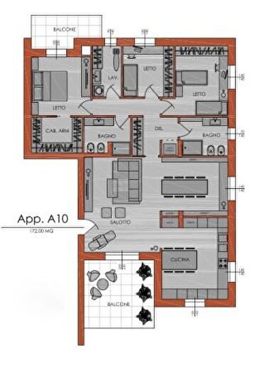 Appartamento quadrilocale in vendita in Piacenza