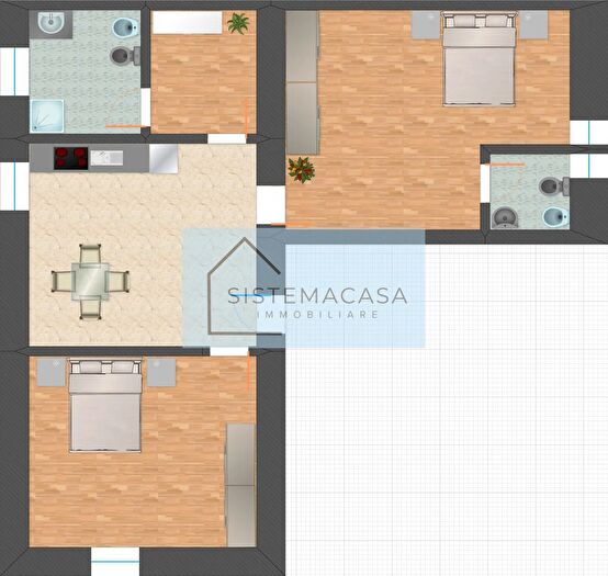 Appartamento trilocale in vendita in Via Martiri della Libertà, Castrocaro Terme