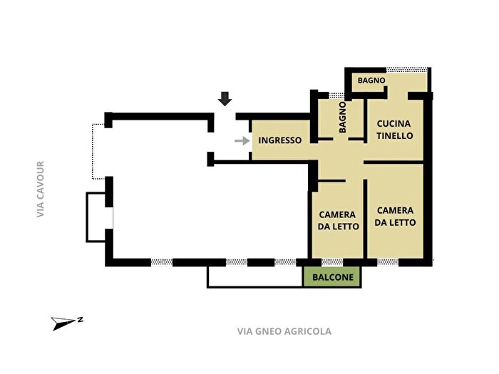 Appartamento trilocale in vendita in Via Cavour, Ventimiglia