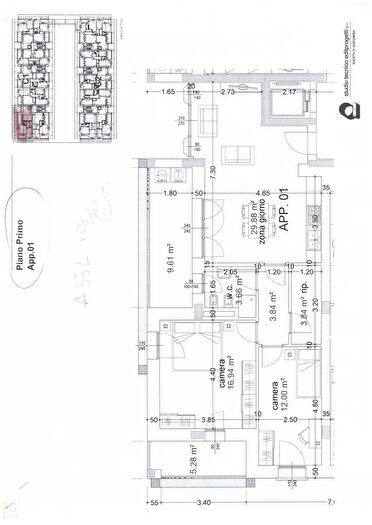 Appartamento trilocale in vendita in Via Don Minzoni, Calenzano
