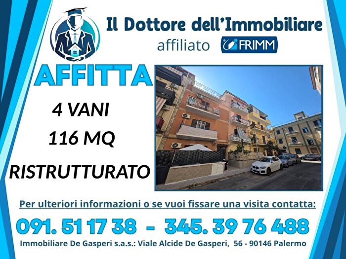 Appartamento quadrilocale in affitto in Via Giovanni Gorgone, Cruillas, Palermo