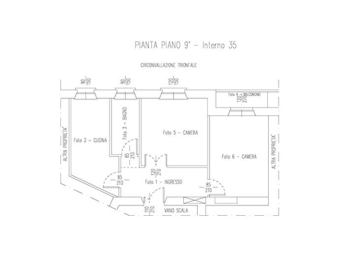 Appartamento trilocale in affitto in Via Bernardino Telesio, Piazzale degli Eroi, Roma