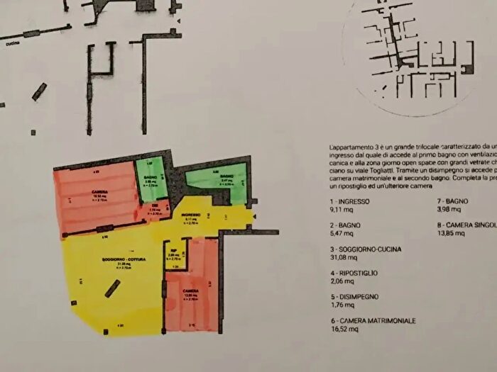 Appartamento quadrilocale in vendita in Viale Togliatti, Sesto Fiorentino