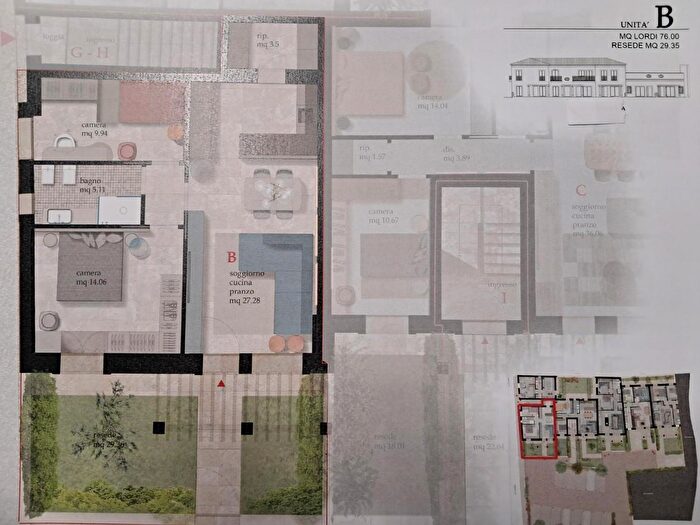 Appartamento trilocale in vendita in Cascina