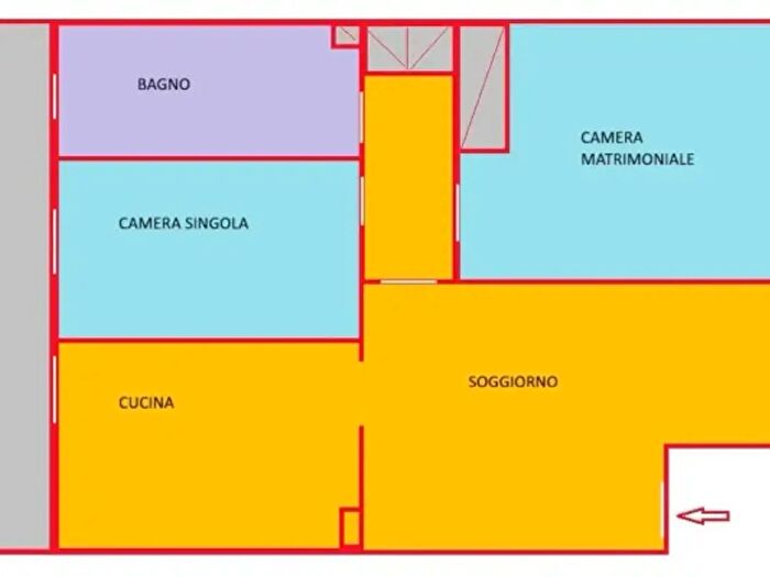 Appartamento quadrilocale in vendita in Via Aurelia Sud, Cecina