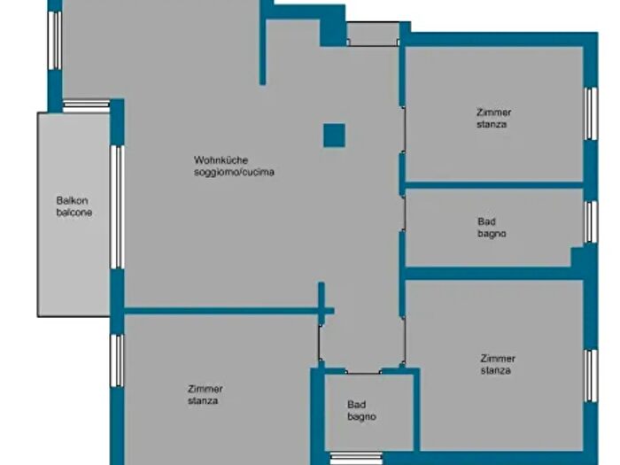 Appartamento quadrilocale in vendita in Via Alessandria, Bolzano