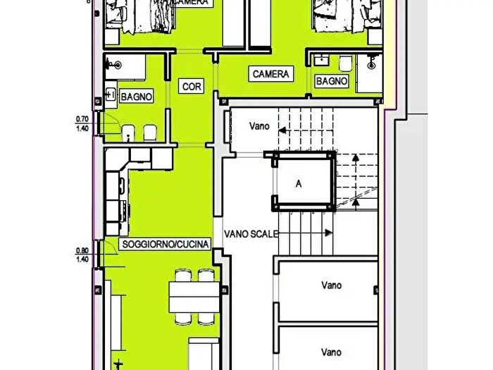 Appartamento con 5 locali in vendita in Via Sacconi, Porto San Giorgio