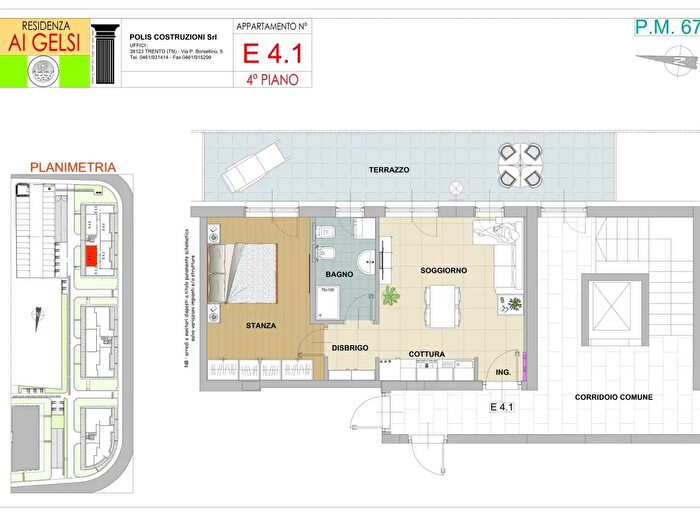 Appartamento bilocale in vendita in Via Don Renzo Cassoni, Trento