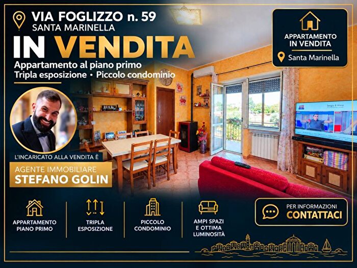 Appartamento trilocale in vendita in Via Foglizzo, Osteria Nuova, Roma