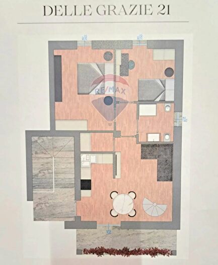 Appartamento trilocale in vendita in Via delle Grazie, Albuzzano