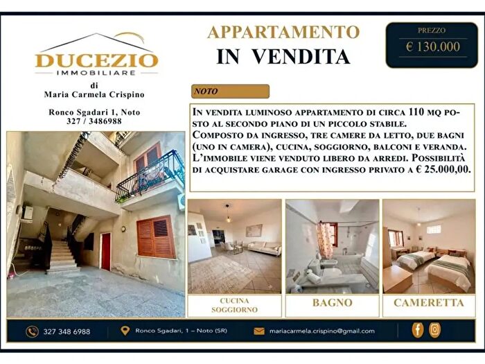 Appartamento quadrilocale in vendita in Via Angelo Cavarra a, Noto