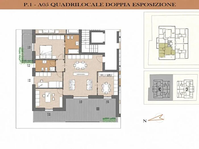 Appartamento quadrilocale in vendita in Via Giacomo Matteotti, Agrate Brianza