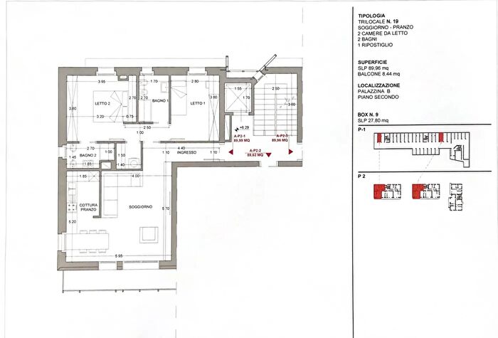 Appartamento trilocale in vendita in Via Piemonte Snc, Cusano Milanino