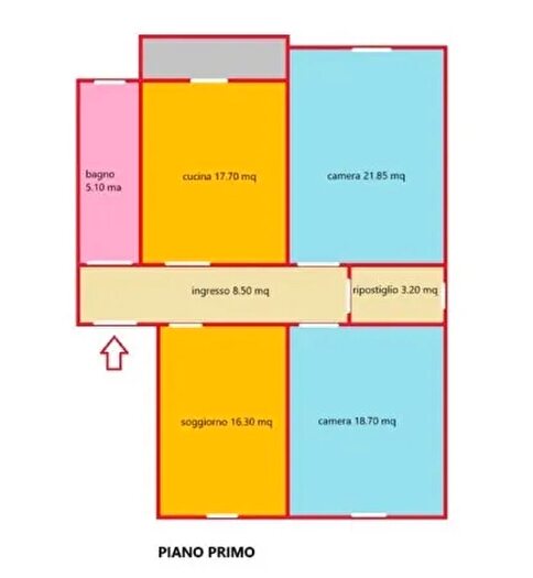 Appartamento quadrilocale in vendita in Via Giovanni Cantini, Cecina