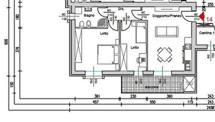 Appartamento quadrilocale in vendita in Reggio Emilia