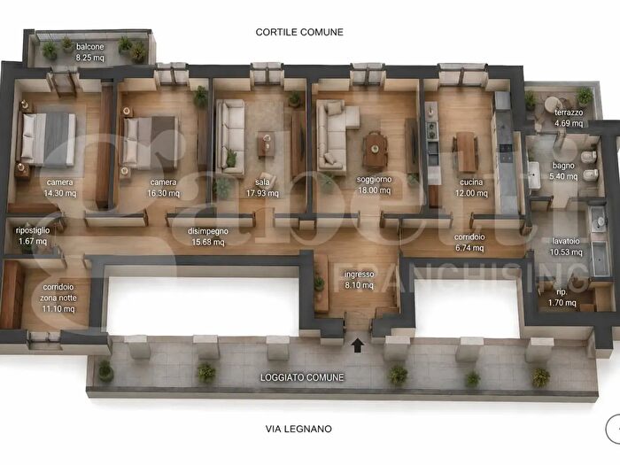 Appartamento quadrilocale in vendita in Via Legnano, Piacenza