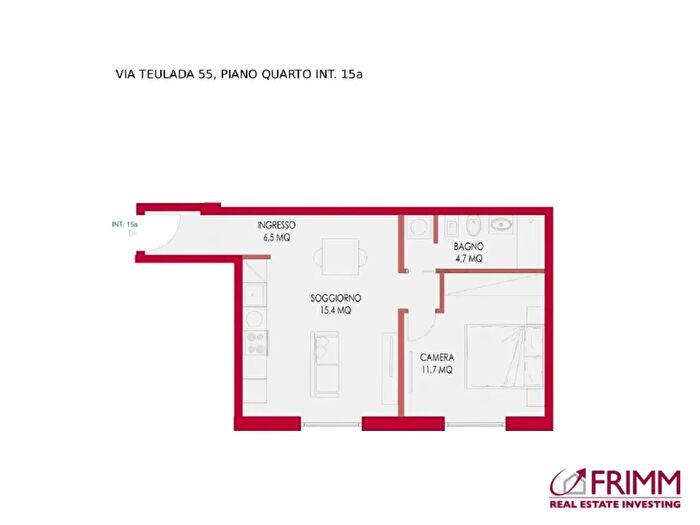 Appartamento bilocale in vendita in Via Teulada, Roma