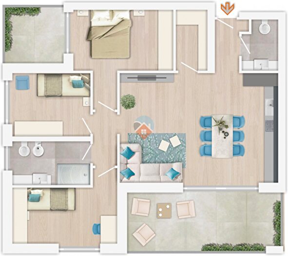 Appartamento quadrilocale in vendita in Via ai Fiori, Rovereto