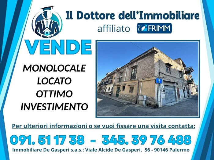 Appartamento monolocale in vendita in Via Mammana, Palermo