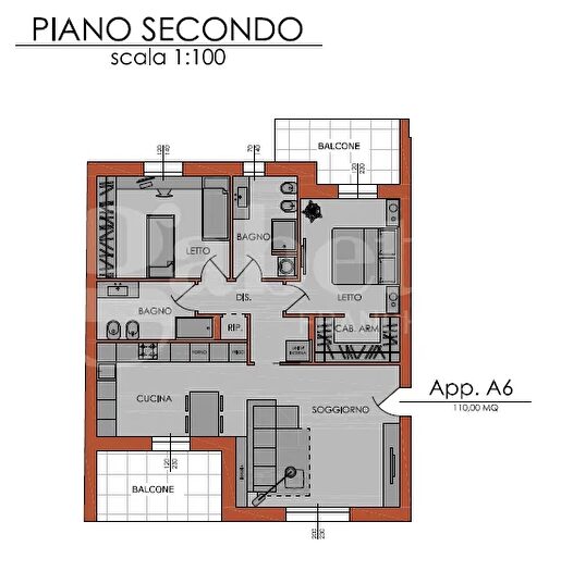 Appartamento trilocale in vendita in Via Ricci Oddi Snc, Piacenza