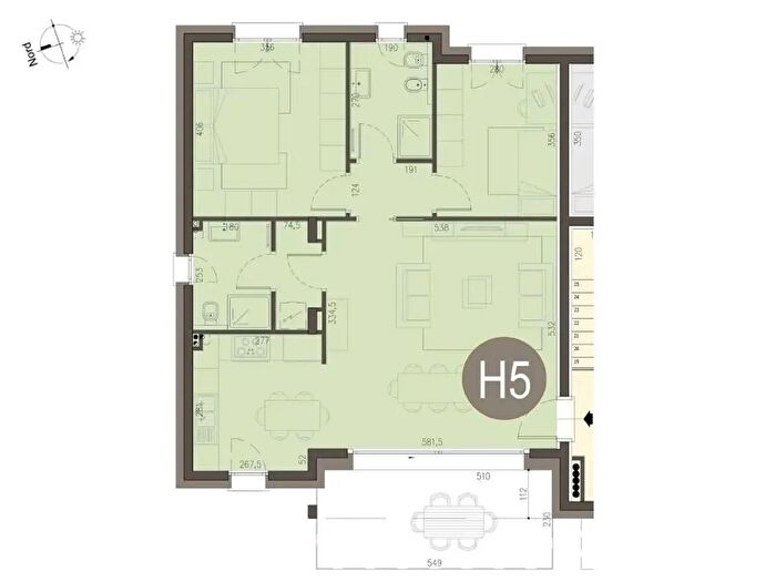 Appartamento trilocale in vendita in Via Cascina Galbera, Alserio