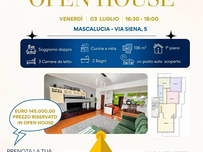Appartamento quadrilocale in vendita in Via Siena, Mascalucia