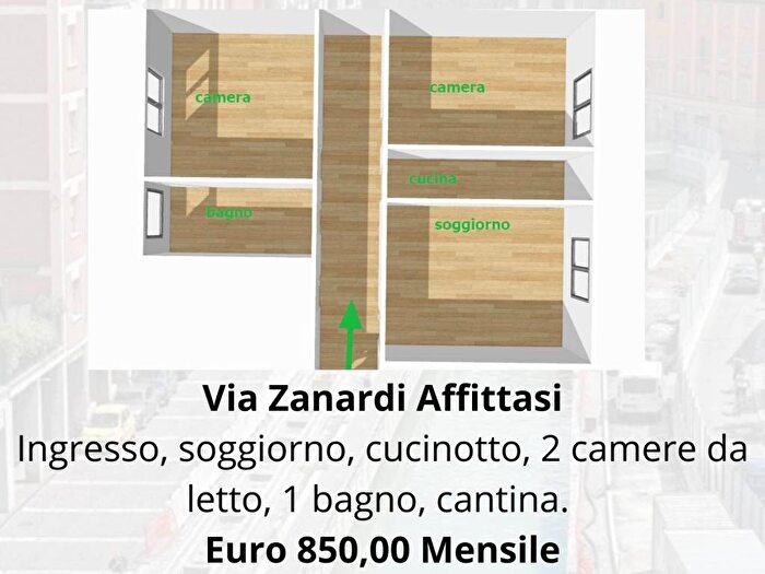 Appartamento trilocale in affitto in Noce Pescarola, Bologna