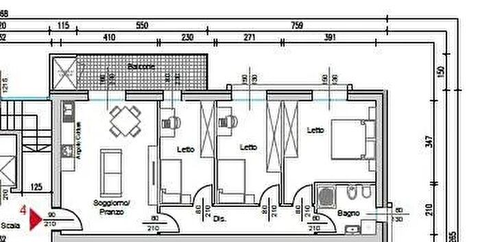 Appartamento quadrilocale in vendita in Reggio Emilia