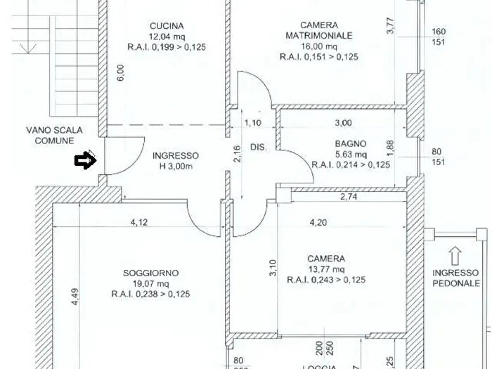 Appartamento trilocale in vendita in Cantu
