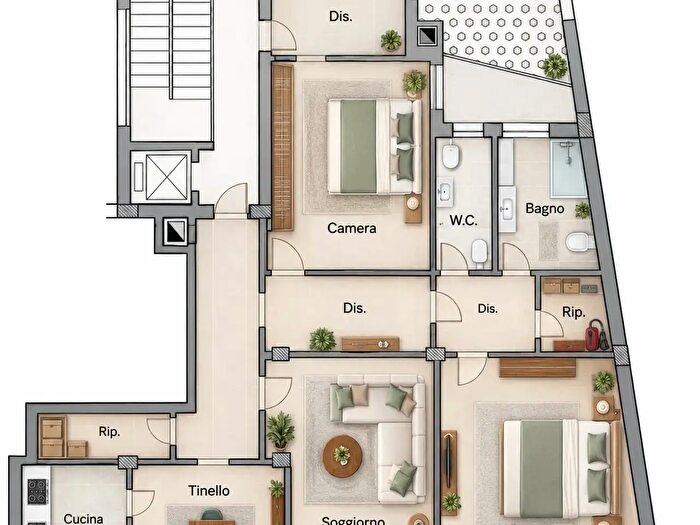Appartamento quadrilocale in vendita in Via Alessandro Gambalunga, Rimini