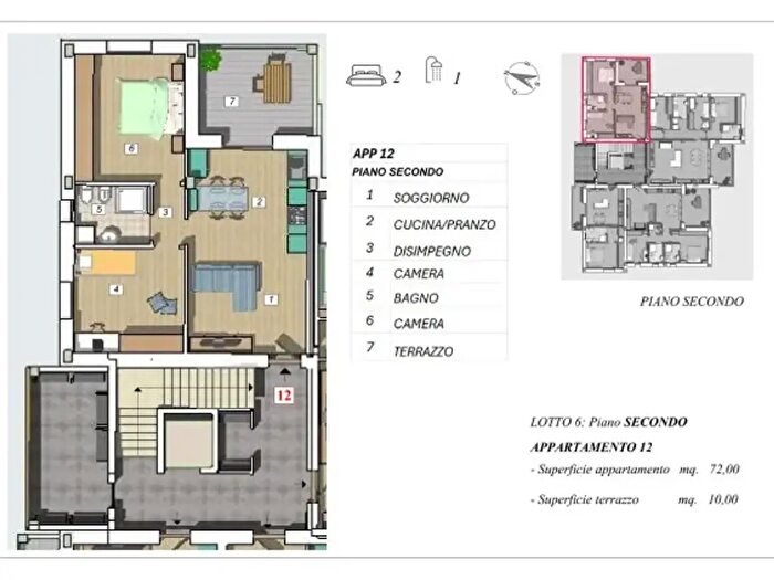 Appartamento trilocale in vendita in Cameri