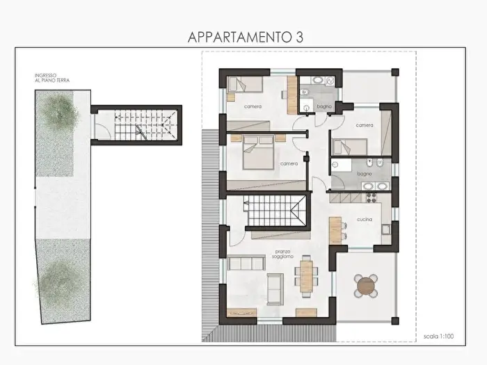 Appartamento quadrilocale in vendita in Via dei Mille, Volturno Assisi San Mauro, Lissone