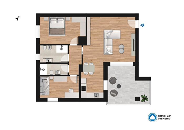 Appartamento trilocale in vendita in Via Benedetto Orsoni Snc, Budrio